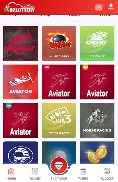 play aviator game 82lottery