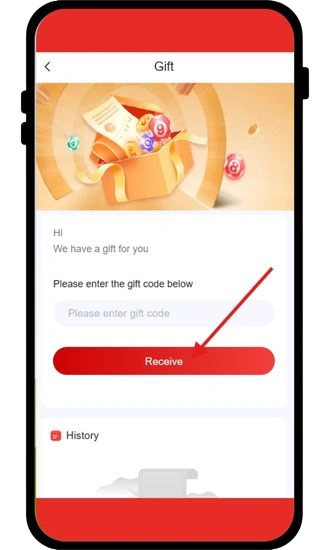 Click on Receive button